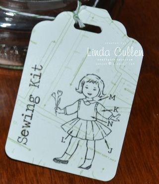 Sewing kit tag