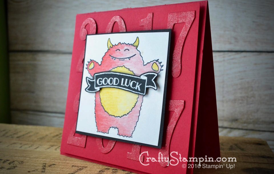 Stamp It Group New Years Blog Hop | Stampin Up Demonstrator Linda Cullen | Crafty Stampin’ | Purchase your Stampin’ Up Supplies | Yummy In My Tummy Stamp Set | Large Number Framelits | Banners for You Stamp Set
