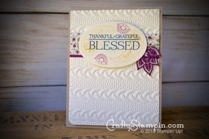 BLESSED PAISLEY | Stampin Up Demonstrator Linda Cullen | Crafty Stampin’ | Purchase your Stampin’ Up Supplies | Paisleys & Posies stamp set | Paisley Framelits | Cable Knit Dynamic Textured Impressions Embossing Folder