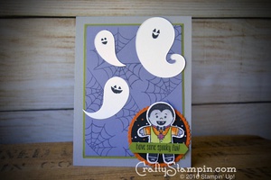 DRACULA & GHOST – COOKIE CUTTER HALLOWEEN MEETS PAISLEY FRAMELITS | Stampin Up Demonstrator Linda Cullen | Crafty Stampin’ | Purchase your Stampin’ Up Supplies | Cookie Cutter Halloween stamp set | Paisley Framelits