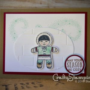 COOKIE CUTTER ESKIMO | Stampin Up Demonstrator Linda Cullen | Crafty Stampin’ | Purchase your Stampin’ Up Supplies | Cookie Cutter Christmas stamp set | Star of Light stamp set