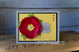 FLOWER POWER, BUNCH OF BLOSSOMS & PETAL BURST | Stampin Up Demonstrator Linda Cullen | Crafty Stampin’ | Purchase your Stampin’ Up Supplies | Bunch of Blossoms Stamp Set | Blossom Builder punch | Petal Burst Embossing Folder