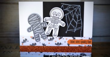 COOKIE CUTTER HALLOWEEN FUN | Stampin Up Demonstrator Linda Cullen | Crafty Stampin’ | Purchase your Stampin’ Up Supplies | Cookie Cutter Halloween Stamp Set | Ghoulish Grunge Stamp set