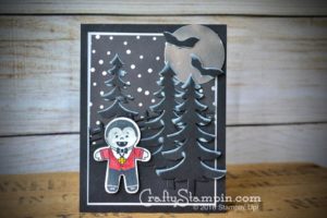 STAMP IT GROUP HALLOWEEN BLOG HOP | Stampin Up Demonstrator Linda Cullen | Crafty Stampin’ | Purchase your Stampin’ Up Supplies | Cookie Cutter Hallowee Stamp Set | Santa’s Sleigh Framelits