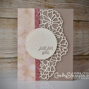 Delicate So Detailed For You | Stampin Up Demonstrator Linda Cullen | Crafty Stampin’ | Purchase your Stampin’ Up Supplies | So in Love Stamp Set | So Detailed Thinlits | Falling in Love DSP