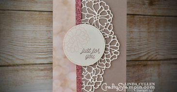Delicate So Detailed For You | Stampin Up Demonstrator Linda Cullen | Crafty Stampin’ | Purchase your Stampin’ Up Supplies | So in Love Stamp Set | So Detailed Thinlits | Falling in Love DSP