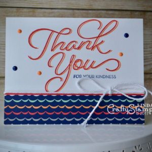 Sale-a-Bration Thank You So Very Much | Stampin Up Demonstrator Linda Cullen | Crafty Stampin’ | Purchase your Stampin’ Up Supplies | So Very Much Stamp Set | Carried Away DSP