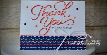 Sale-a-Bration Thank You So Very Much | Stampin Up Demonstrator Linda Cullen | Crafty Stampin’ | Purchase your Stampin’ Up Supplies | So Very Much Stamp Set | Carried Away DSP
