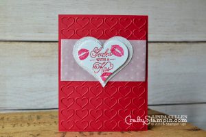 Sealed with A Kiss | Stampin Up Demonstrator Linda Cullen | Crafty Stampin’ | Purchase your Stampin’ Up Supplies | Sealed with Love Stamp Set | Sweet & Sassy Framelits Dies | Sending Love Glassine