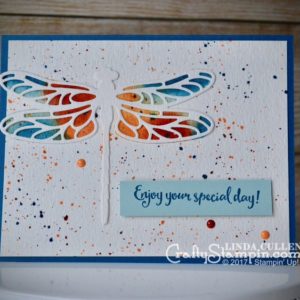 Dragonfly Dreams | Stampin Up Demonstrator Linda Cullen | Crafty Stampin’ | Purchase your Stampin’ Up Supplies | Dragonfly Dreams Stamp Set | Detailed Dragonfly Thinlits