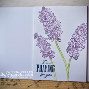 Get Well Soon, I'm praying for you | Stampin Up Demonstrator Linda Cullen | Crafty Stampin’ | Purchase your Stampin’ Up Supplies | Help Me Grow Stamp Set | Strength & Prayers stamp set