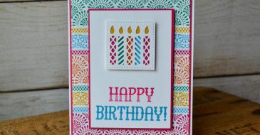 Fiesta Happy Birthday | Stampin Up Demonstrator Linda Cullen | Crafty Stampin’ | Purchase your Stampin’ Up Supplies | Window Shopping Stamp Set | Window Box Thinlits | Festive Birthday Designer Series Paper