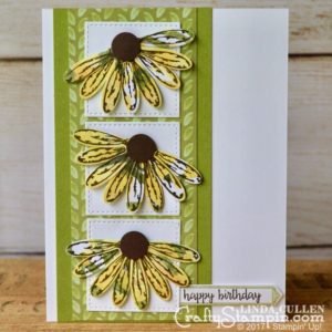 Coneflower Daisy from Delightful Daisy Suite | Stampin Up Demonstrator Linda Cullen | Crafty Stampin’ | Purchase your Stampin’ Up Supplies | Daisy Delight Stamp Set | Delightful Daisy Designer Series Paper | Daisy Punch