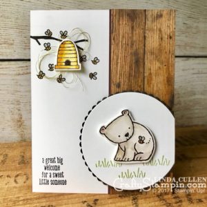 Coffee & Crafts Class: A Little Wild | Stampin Up Demonstrator Linda Cullen | Crafty Stampin’ | Purchase your Stampin’ Up Supplies | A Little Wild Stamp Set | Little Ones Framelits | Wood Textures Designer Series Paper