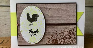 Lemon Lime Rustic Thank You | Stampin Up Demonstrator Linda Cullen | Crafty Stampin’ | Purchase your Stampin’ Up Supplies | Wood Words Stamp Set | Wood Textures Designer Series Paper | Copper Trim Ribbon