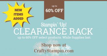Clearance Rack Crafty Stampin Linda Cullen