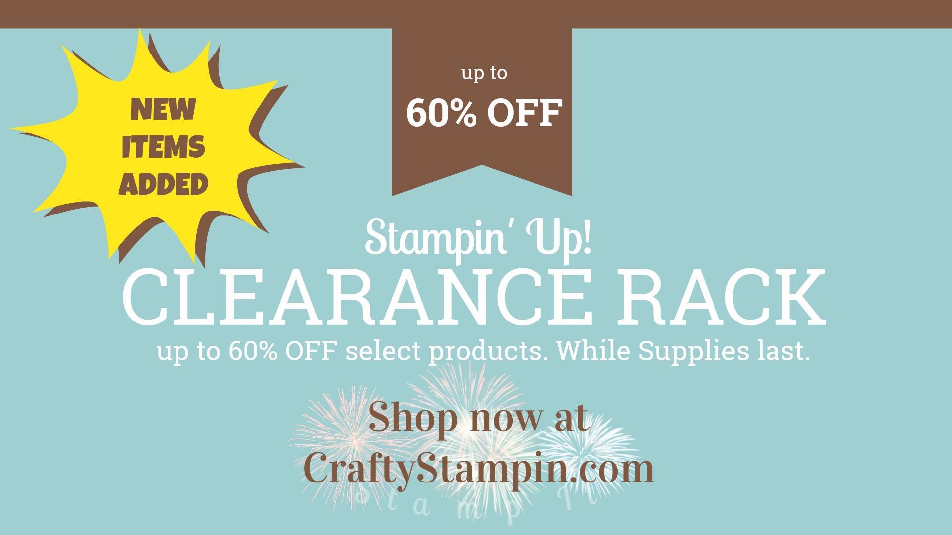 Clearance Rack Crafty Stampin Linda Cullen