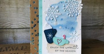 Hug Mug and Seasonal Layers Christmas | Stampin Up Demonstrator Linda Cullen | Crafty Stampin’ | Purchase your Stampin’ Up Supplies | Hug in a Mug Stamp Set | Hearts Come Home Stamp Set | Foil Frenzy Specialty Designer Series Paper | Seasonal Layers Thinlits Dies | White Perfect Accents