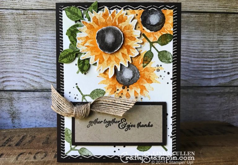 Painted Harvest Gather Together | Stampin Up Demonstrator Linda Cullen | Crafty Stampin’ | Purchase your Stampin’ Up Supplies | Painted Harvest Stamp Set | Painted Autumn Designer Series Paper