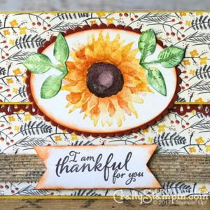 Painted Harvest Split Card | Stampin Up Demonstrator Linda Cullen | Crafty Stampin’ | Purchase your Stampin’ Up Supplies | Painted Harvest Stamp Set | Painted Autumn Designer Series Paper | Layering Ovals Framelits