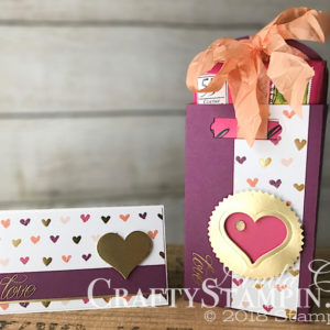 Stamp It Group 2018 Valentines Day Blog Hop | Stampin Up Demonstrator Linda Cullen | Crafty Stampin’ | Purchase your Stampin’ Up Supplies | Lovely Friends Stamp Set | Sweet & Sassy Framelits | Painted with Love Series Paper | Lots to Love Box Framelits | Gold Foil Sheets