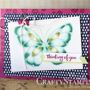 Coffee & Crafts Class: Beautiful Day Butterfly | Stampin Up Demonstrator Linda Cullen | Crafty Stampin’ | Purchase your Stampin’ Up Supplies | Beautiful Day Stamp Set | Stampin Blends | Tutti-Frutti Designer Series Paper | Birthday Mini Binder | Lemon Lime Twist Mini Striped Ribbon