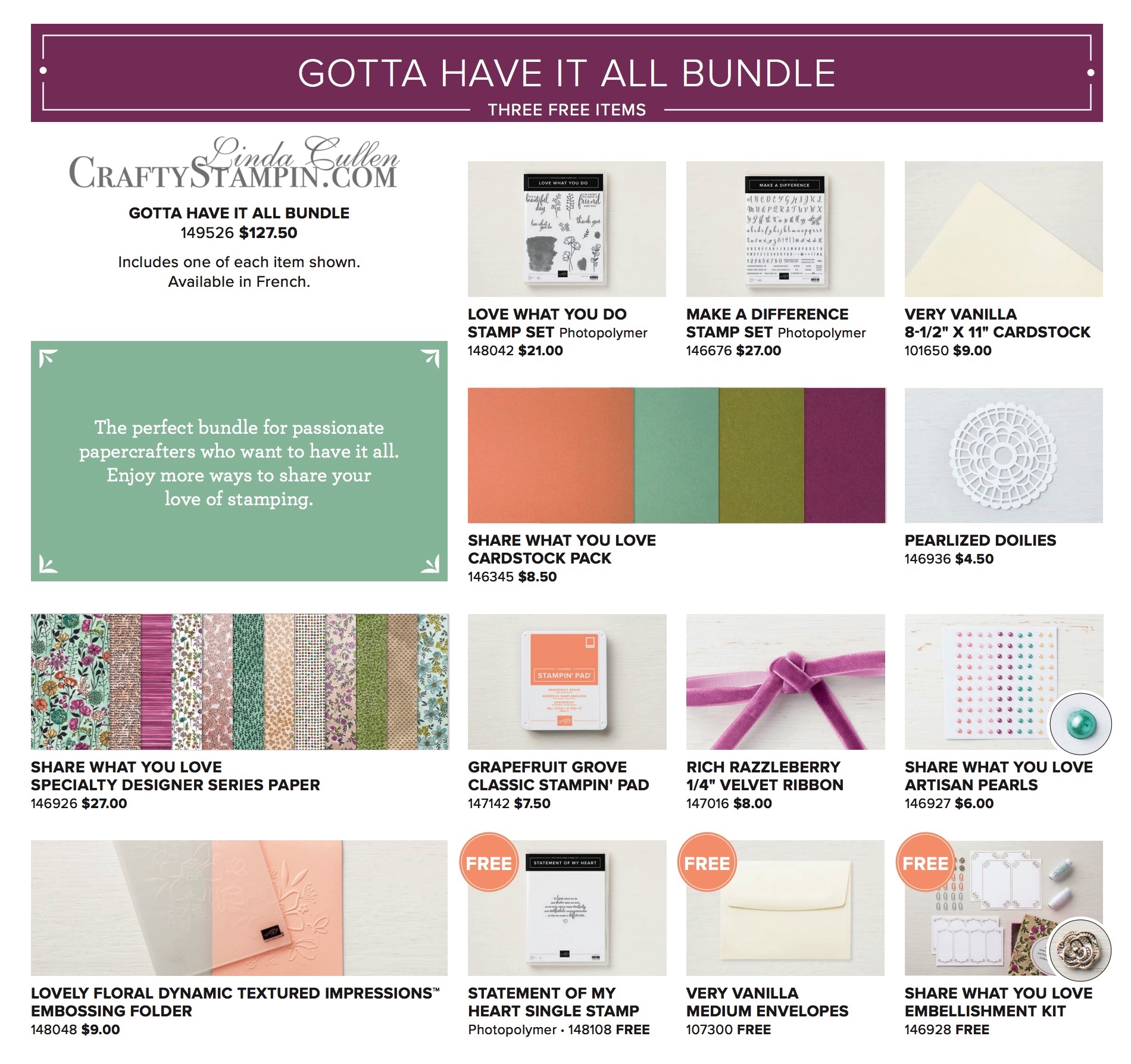Stampin Scoop Recap - Episode 53 - Share What You Love Early Release Bundles | Stampin Up Demonstrator Linda Cullen | Crafty Stampin’ | Purchase your Stampin’ Up Supplies