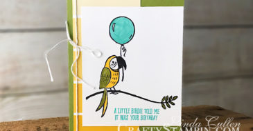 Bird Banter - A Birdie Told Me | Stampin Up Demonstrator Linda Cullen | Crafty Stampin’ | Purchase your Stampin’ Up Supplies | Bird Banter Stamp Set | Color Theory Designer Series Paper | Many Marvelous Markers