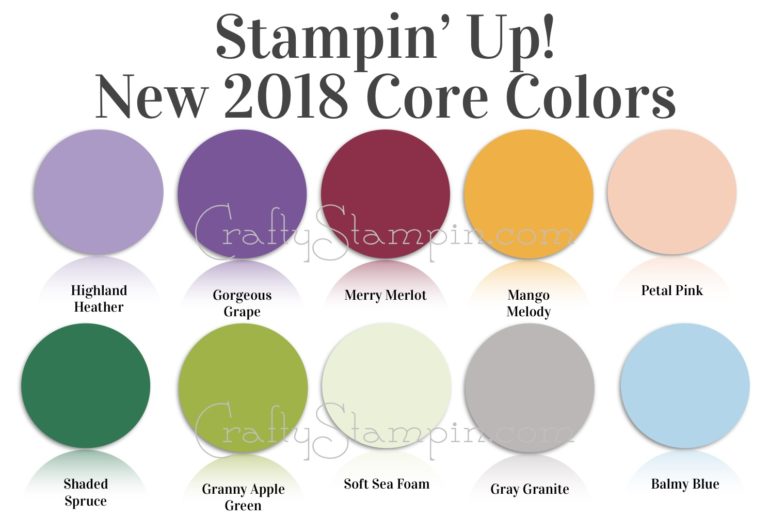 New Stampin Up Core Colors Linda Cullen Crafty Stampin