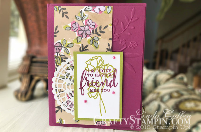 Share What You Love - Lucky Friend | Stampin Up Demonstrator Linda Cullen | Crafty Stampin’ | Purchase your Stampin’ Up Supplies | Share What You Love Gotta Have It All Bundle