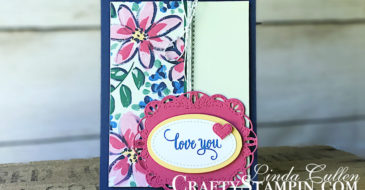 Coffee & Crafts Class: Garden Impressions Stitched Labels | Stampin Up Demonstrator Linda Cullen | Crafty Stampin’ | Purchase your Stampin’ Up Supplies | Enjoy Life Stamp Set | Stitched labels Framelits Dies | Garden Impressions Designer Series Paper | Silver Bakers Twine