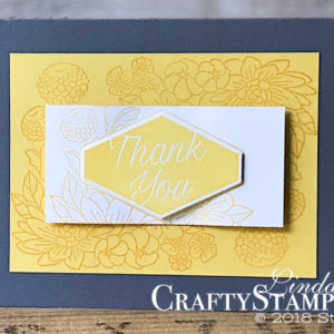 Accented Bloom - Daffodil Delight | Stampin Up Demonstrator Linda Cullen | Crafty Stampin’ | Purchase your Stampin’ Up Supplies | Accented Bloom Stamp Set | Tailored Tag Punch | Stamparatus