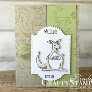 Coffee & Crafts Class: Animal Outing - Little One | Stampin Up Demonstrator Linda Cullen | Crafty Stampin’ | Purchase your Stampin’ Up Supplies | Animal Outing Stamp Set | Animal Friends Framelits | Stitched Shape Framelits | Stampin Blends | Starburst Punch
