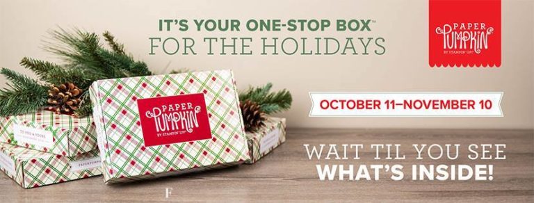 For the Holidays – November 2018 Paper Pumpkin