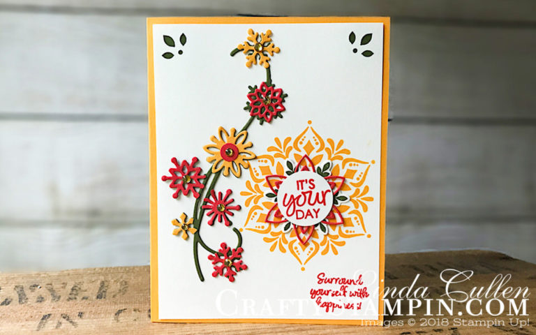 Snowflake Showcase - Silver Trees | Stampin Up Demonstrator Linda Cullen | Crafty Stampin’ | Purchase your Stampin’ Up Supplies | Happiness Surrounds stamp set | Snowfall Thinlits Dies |