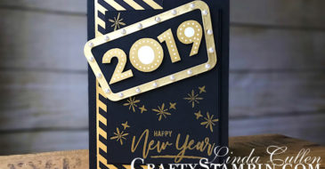 Stamp It Group 2019 New Years Blog Hop | Stampin Up Demonstrator Linda Cullen | Crafty Stampin’ | Purchase your Stampin’ Up Supplies | Warm Hearted Stamp Set | Thoughtful Banners stamp set | Broadway Lights Framelits | Gold Foil Sheets | Broadway Bound Specialty Designer Series Paper