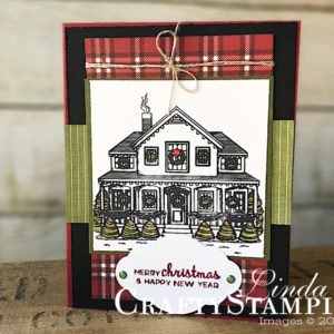 I'll Be Home Christmas | Stampin Up Demonstrator Linda Cullen | Crafty Stampin’ | Purchase your Stampin’ Up Supplies | I’ll Be Home | Festive Farmhouse Designer Series Paper | Pretty Label Punch |