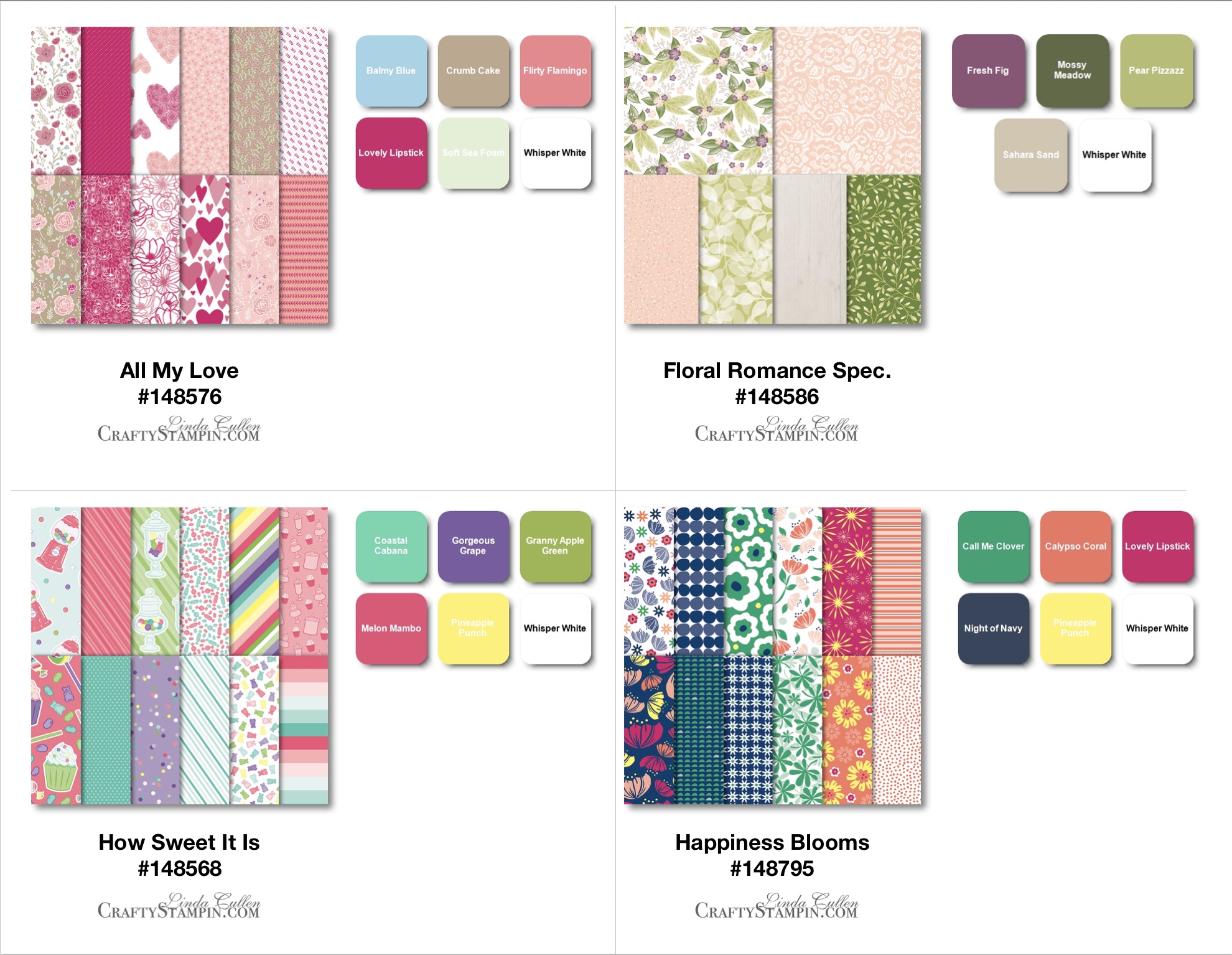 Stampin Up Dsp Coordinating Color Chart