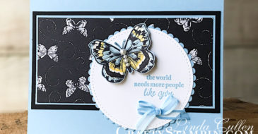 Part of My Story with Botanical Butterfly | Stampin Up Demonstrator Linda Cullen | Crafty Stampin’ | Purchase your Stampin’ Up Supplies | Part of My Story Stamp Set | Botanical Butterfly Designer Series Paper | Layering Circle Framelits | Stitched Shapes Framelits