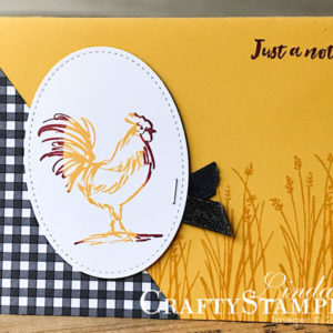 Home to Roost | Stampin Up Demonstrator Linda Cullen | Crafty Stampin’ | Purchase your Stampin’ Up Supplies | Home to Roost Stamp Set | Botanical Butterfly Designer Series Paper | Stitched Shapes Framelits | Basic Black 3/8 Shimmer Ribbon