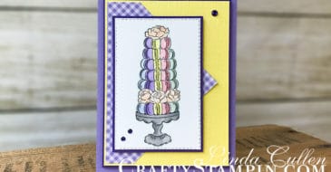 Stamp It Group 2019 New Catalog Ideas Blog Hop | Stampin Up Demonstrator Linda Cullen | Crafty Stampin’ | Purchase your Stampin’ Up Supplies |Birthday Goodness stamp set | Subtle 6x6 Designer Series Paper | Stampin’ Blends | Stitched Rectangle Dies | Noble Peacock Rhinestones