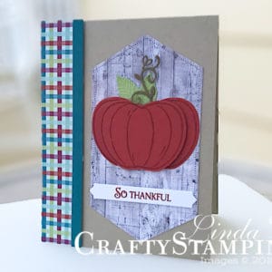 Stamp It Group 2019 Fall Ideas Blog Hop | Stampin Up Demonstrator Linda Cullen | Crafty Stampin’ | Purchase your Stampin’ Up Supplies | Harvest Hellos stamp set | Beauty & Joy Stamp Set | Gathered Leaves Dies | Detailed Deer Dies | Stitched Nested Labels Dies | Lakeside Dies | Apple Builder Punch | Come to Gather DSP