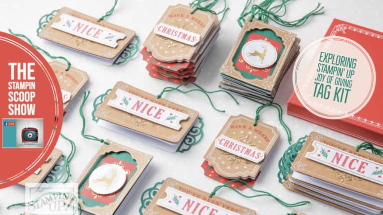 Stampin Scoop Joy of Giving Tag Kit