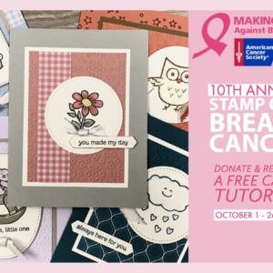 Stamp Out Breast Cancer | Stampin Up Demonstrator Linda Cullen | Crafty Stampin’ | Purchase your Stampin’ Up Supplies