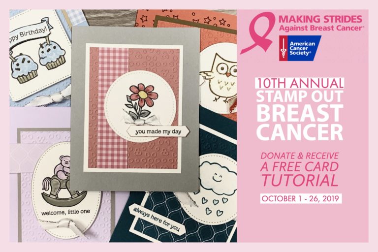 Stamp Out Breast Cancer | Stampin Up Demonstrator Linda Cullen | Crafty Stampin’ | Purchase your Stampin’ Up Supplies
