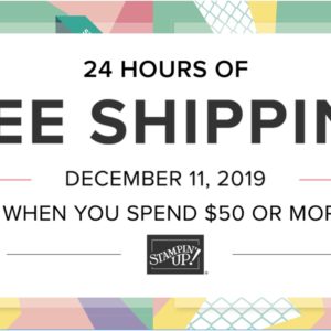 Free Shipping | Stampin Up Demonstrator Linda Cullen | Crafty Stampin’ | Purchase your Stampin’ Up Supplies