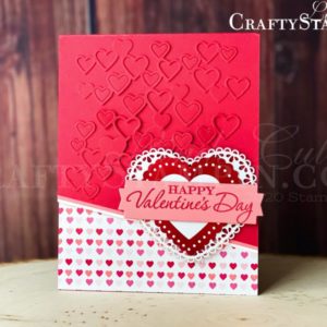 Stamp It Group 2020 Valentine's Day Blog Hop | Stampin Up Demonstrator Linda Cullen | Crafty Stampin’ | Purchase your Stampin’ Up Supplies | Heart to Heart Stamp Set | Detailed Hearts Die | Heart Punch Pack | From My Heart Specialty Designer Series Paper | Lakeside Dies | Heartfelt