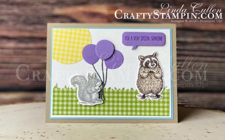 Special Someone | Stampin Up Demonstrator Linda Cullen | Crafty Stampin’ | Purchase your Stampin’ Up Supplies | Special Someone Stamp Set | Special Day Dies | Brights 6" X 6" (15.2 X 15.2 Cm) Designer Series Paper - 149613 | 2’ Circle Punch | Subtle 3D Dynamic Embossing folder |