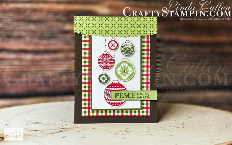 Coffee & Crafts: Ornamental Envelopes | Stampin Up Demonstrator Linda Cullen | Crafty Stampin’ | Purchase your Stampin’ Up Supplies | Ornamental Envelopes Stamp Set | Wrapped In Christmas Stamp Set Set | Heartwarming Hugs Designer Series Paper | Envelopes Dies | Stitched Rectangle Dies | Rhinestones