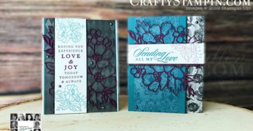You Can Create It - International Inspiration - October 2020 | Stampin Up Demonstrator Linda Cullen | Crafty Stampin’ | Purchase your Stampin’ Up Supplies | Last A Lifetime Stamp Set | Magic In This Night Designer Series Paper | Many Layered Blossoms Dies | Iridescent Pearls | Black Glitter Paper